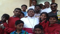 With altar servers in Thenimalai